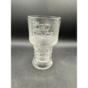 2001 "Lord of the Rings" Frodo the Hobbit 6” Goblet Glass Pedestal Cup